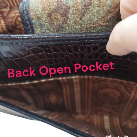 Brighton Fabric Floral / Leaf Pattern Purse - Picture 7 of 16